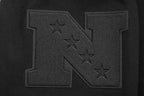 NFL NEW YORK GIANTS NEUTRAL CHANDAIL À COL ROND EN MOLLETON À ÉPAULES TOMBANTES (NOIR)
