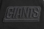NFL NEW YORK GIANTS NEUTRAL CHANDAIL À COL ROND EN MOLLETON À ÉPAULES TOMBANTES (NOIR)