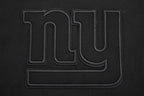 NFL NEW YORK GIANTS NEUTRAL CHANDAIL À COL ROND EN MOLLETON À ÉPAULES TOMBANTES (NOIR)