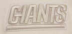NFL NEW YORK GIANTS NEUTRAL DROP SHOULDER FLEECE PULLOVER HOODIE (TAUPE)