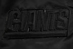 NFL NEW YORK GIANTS TRIPLE BLACK MEN'S SATIN JACKET (TRIPLE BLACK MEN'S)