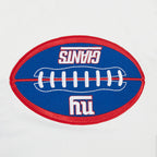 NFL NEW YORK GIANTS OLD ENGLISH MEN'S RIB WOOL VARSITY JACKET (DODGER BLUE/WHITE)