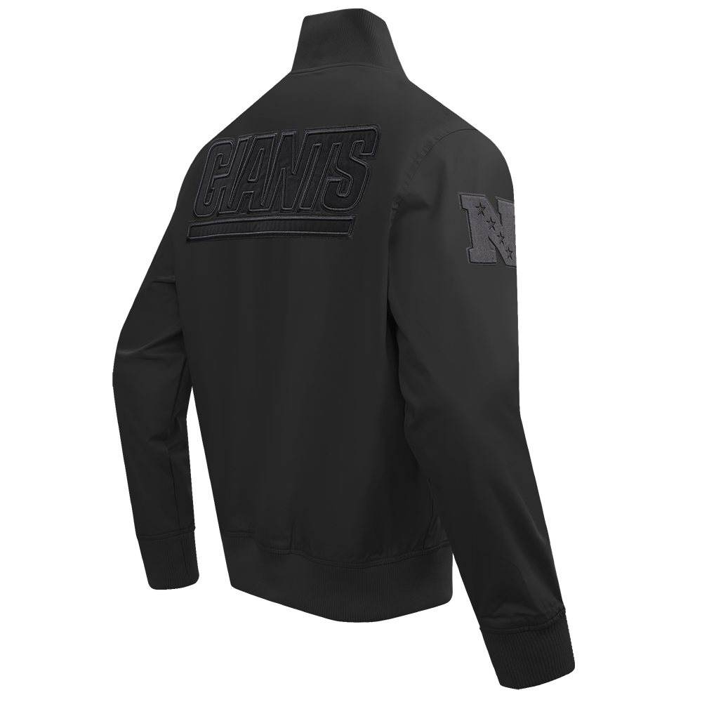 NFL NEW YORK GIANTS NEUTRAL MEN'S  TWILL JACKET (BLACK)