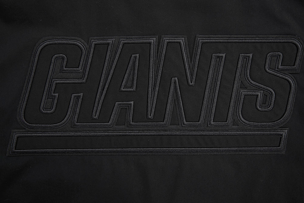 NFL NEW YORK GIANTS NEUTRAL MEN'S  TWILL JACKET (BLACK)