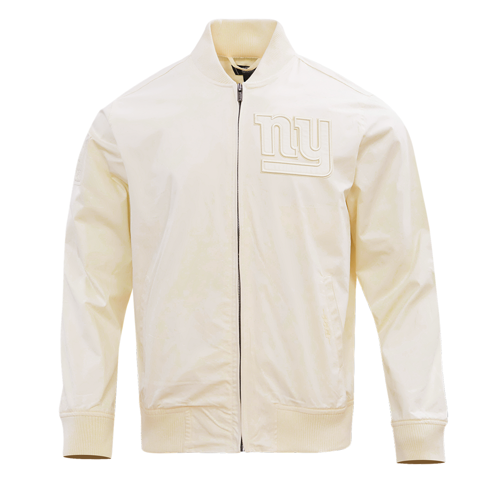 NFL NEW YORK GIANTS NEUTRAL BLOUSON EN SERGÉ POUR HOMME (COQUILLE D'ŒUF)