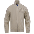 NFL NEW YORK GIANTS NEUTRAL MEN'S  TWILL JACKET (TAUPE)