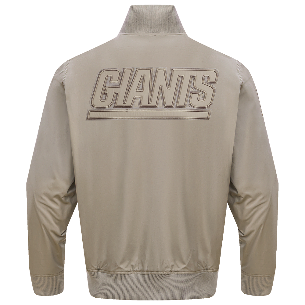 NFL NEW YORK GIANTS NEUTRAL MEN'S  TWILL JACKET (TAUPE)