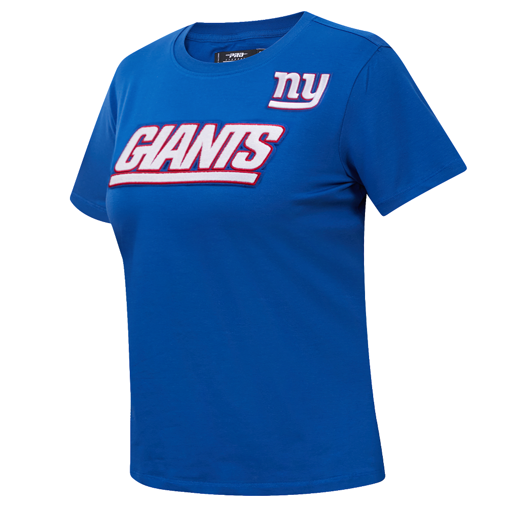 NFL NEW YORK GIANTS CLASSIC SHORT SLEEVE WOMEN'S SLIM FIT TEE (DODGER BLUE)