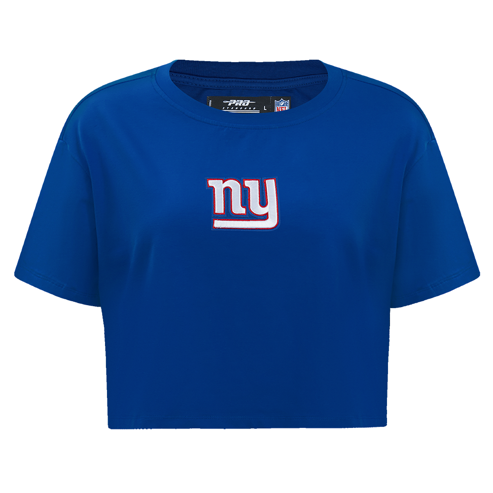 NFL NEW YORK GIANTS WINGSPAN WOMEN'S SJ BOXY TEE (DODGER BLUE)