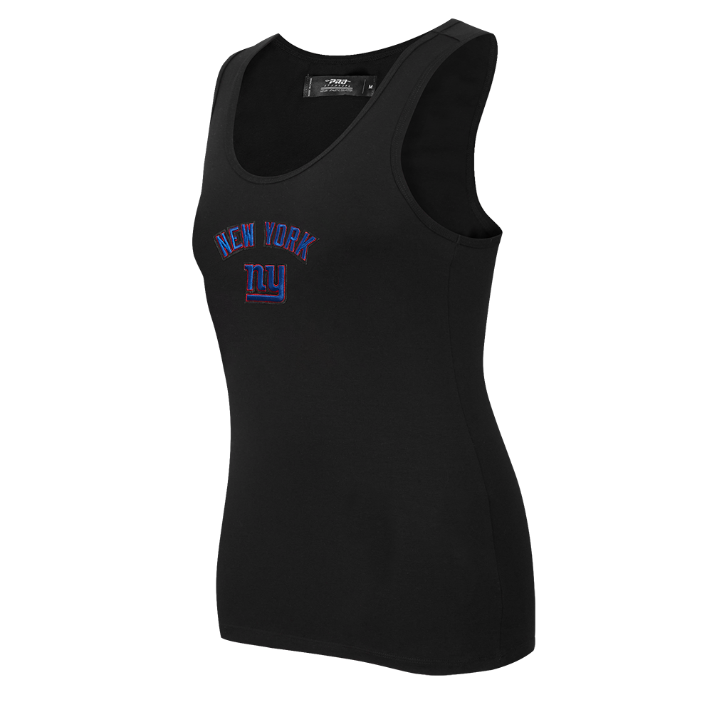 NFL NEW YORK GIANTS CLASSIC WOMEN'S RELAXED FIT RACERBACK (BLACK)
