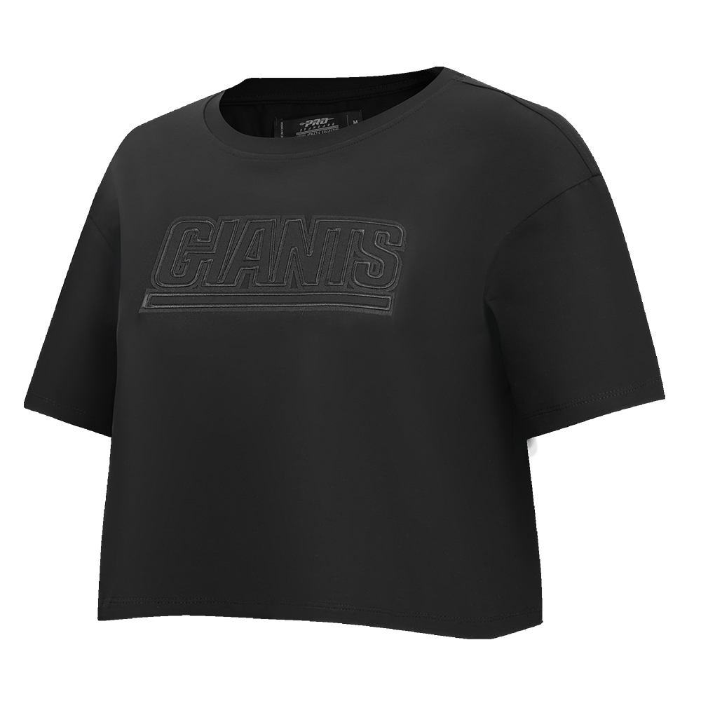 NFL NEW YORK GIANTS NEUTRAL WOMENS BOXY TEE (BLACK)