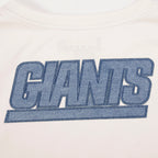 NFL NEW YORK GIANTS VARSITY BLUES WOMEN'S  SJ BOXY TEE (LINEN)