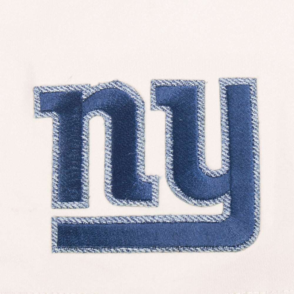 NFL NEW YORK GIANTS VARSITY BLUES WOMEN'S  SJ BOXY TEE (LINEN)