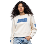NFL NEW YORK GIANTS VARSITY BLUES WOMEN'S FLC CREWNECK (LINEN)
