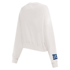 NFL NEW YORK GIANTS VARSITY BLUES WOMEN'S FLC CREWNECK (LINEN)