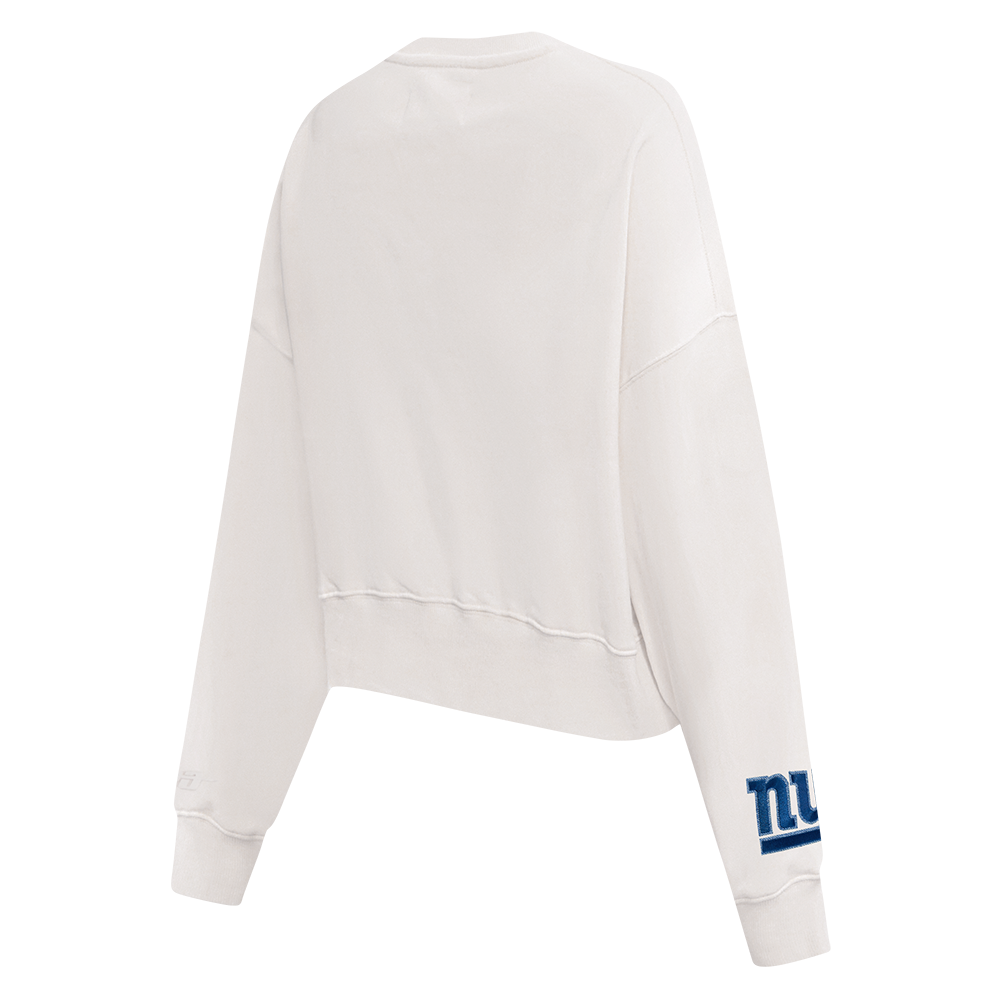 NFL NEW YORK GIANTS VARSITY BLUES WOMEN'S FLC CREWNECK (LINEN)