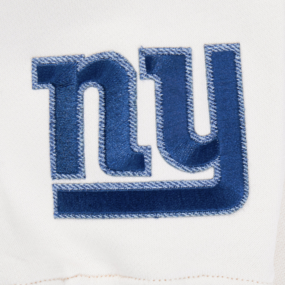 NFL NEW YORK GIANTS VARSITY BLUES WOMEN'S FLC CREWNECK (LINEN)