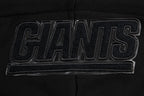 NFL NEW YORK GIANTS TRIPLE BLACK CHANDAIL À CAPUCHON EN MOLLETON POUR FEMME (TRIPLE NOIR FEMME)