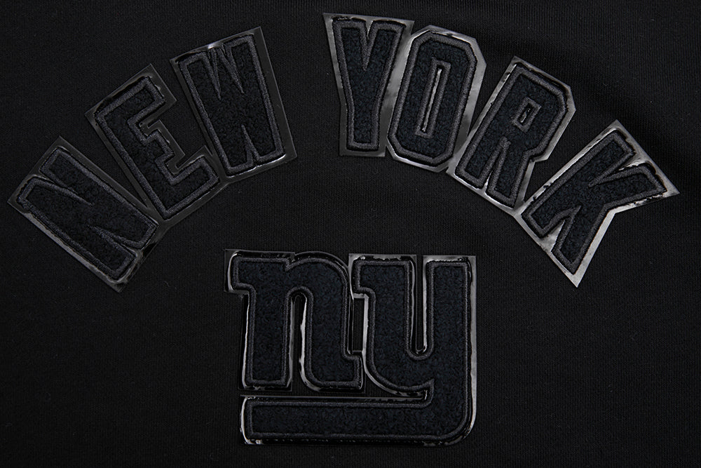 NFL NEW YORK GIANTS TRIPLE BLACK CHANDAIL À CAPUCHON EN MOLLETON POUR FEMME (TRIPLE NOIR FEMME)