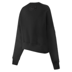 NFL NEW YORK GIANTS TRIPLE BLACK WOMEN'S FLC CREWNECK (TRIPLE BLACK WOMEN'S)