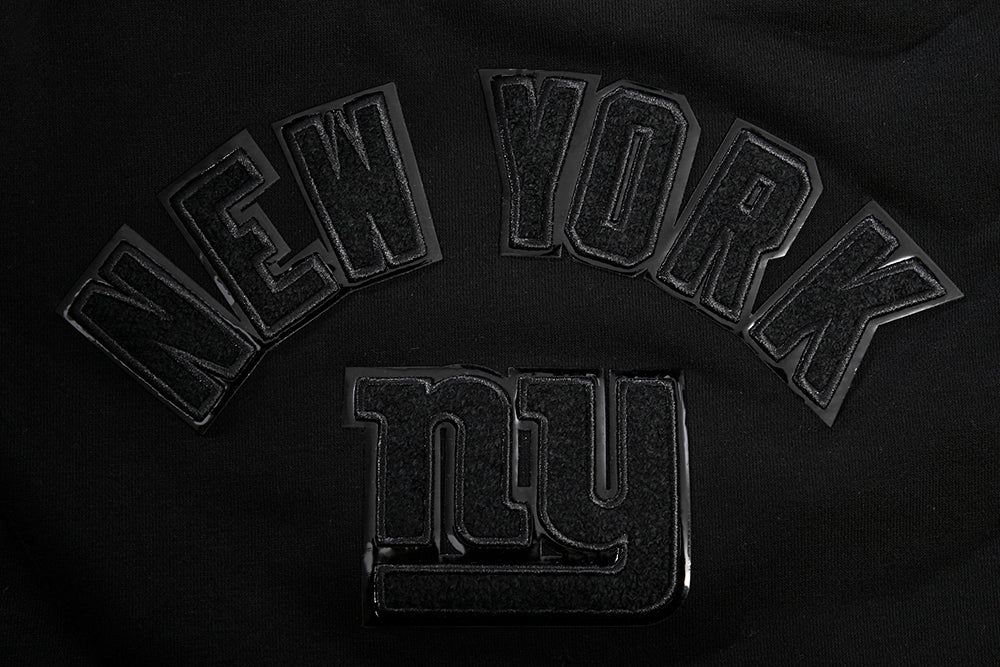 NFL NEW YORK GIANTS TRIPLE BLACK WOMEN'S FLC CREWNECK (TRIPLE BLACK WOMEN'S)