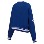 NHL TORONTO MAPLE LEAFS RETRO CLASSIC CHANDAIL À COL ROND CÔTELÉ POUR FEMME (BLEU DODGER)