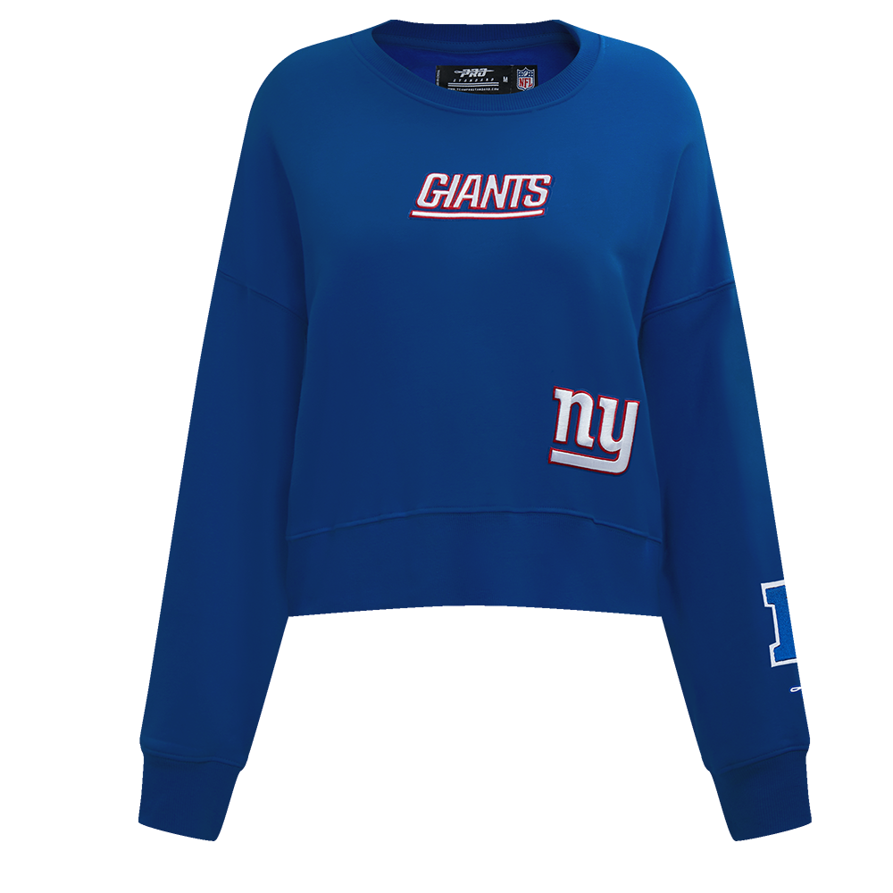 NFL NEW YORK GIANTS WINGSPAN WOMEN'S FLC CREWNECK (DODGER BLUE)