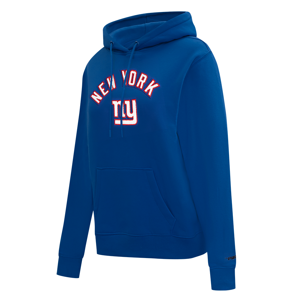 NFL NEW YORK GIANTS STANDARD FIT WOMEN'S FLEECE HOODIE (DODGER BLUE)