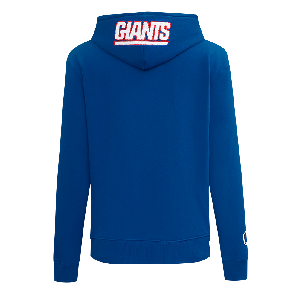 NFL NEW YORK GIANTS STANDARD FIT WOMEN'S FLEECE HOODIE (DODGER BLUE)