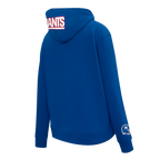 NFL NEW YORK GIANTS STANDARD FIT WOMEN'S FLEECE HOODIE (DODGER BLUE)
