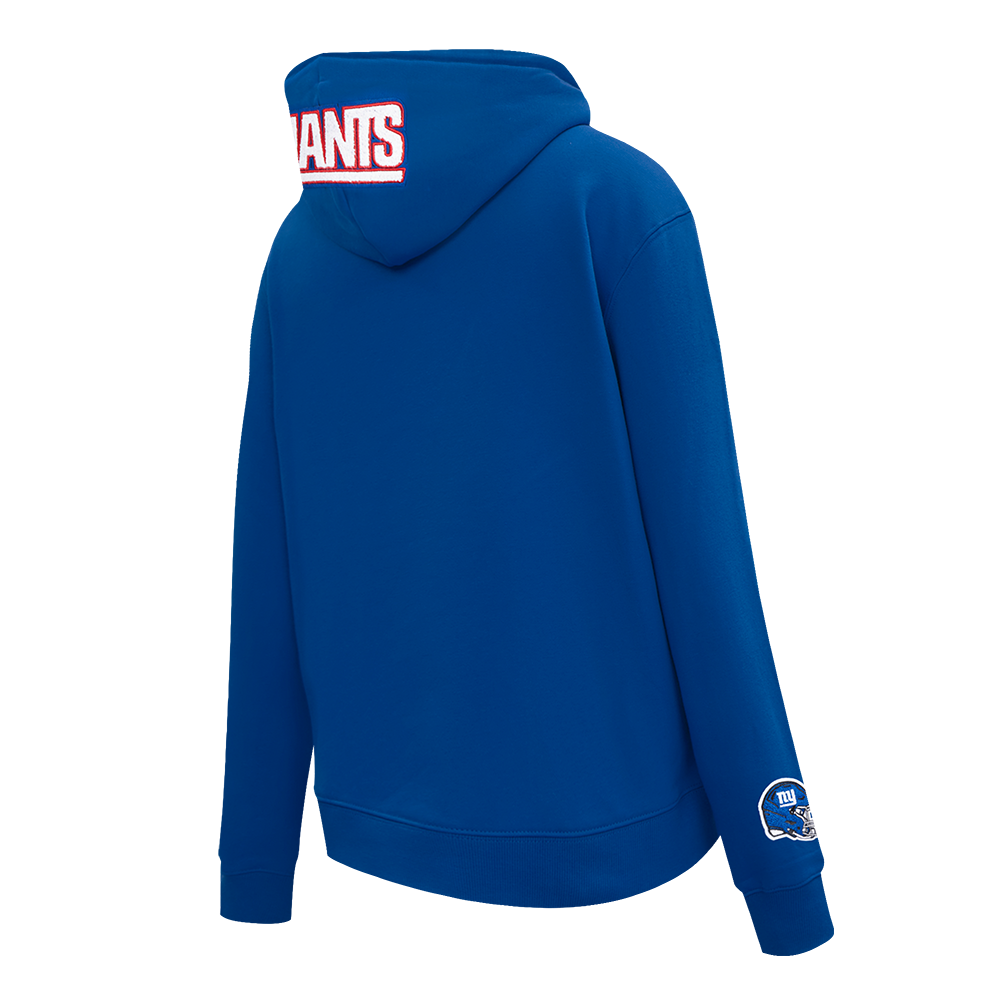 NFL NEW YORK GIANTS STANDARD FIT WOMEN'S FLEECE HOODIE (DODGER BLUE)