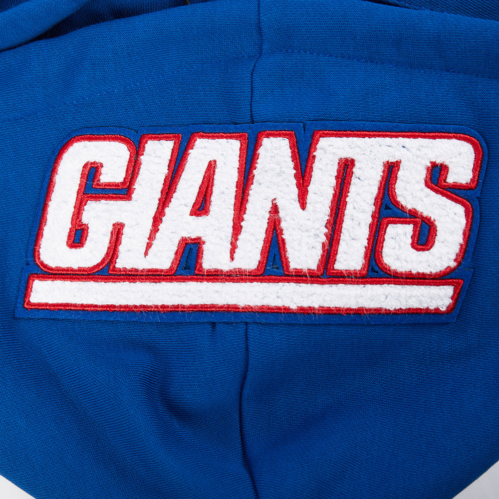 NFL NEW YORK GIANTS STANDARD FIT WOMEN'S FLEECE HOODIE (DODGER BLUE)