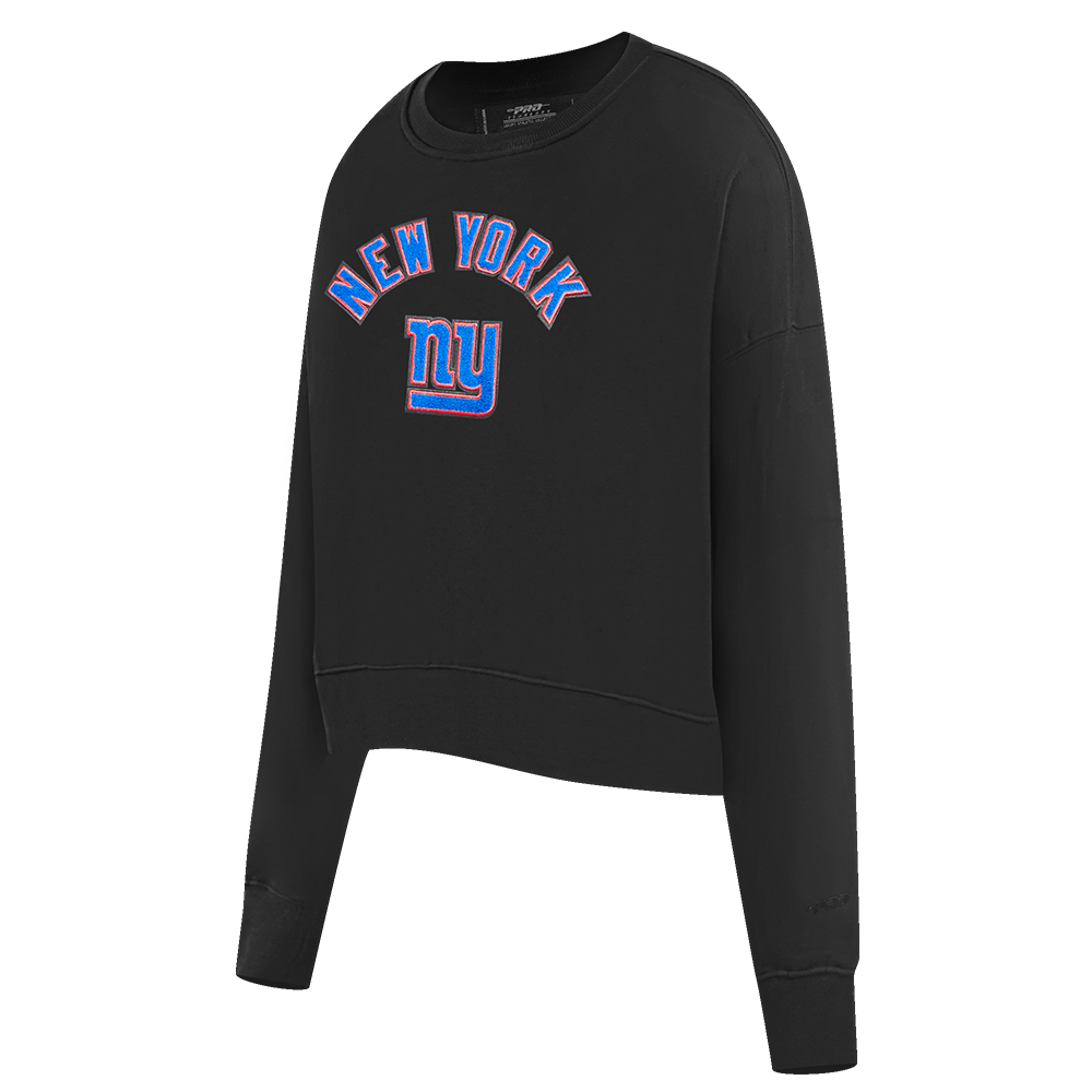 NFL NEW YORK GIANTS CLASSIC WOMEN'S CREWNECK (BLACK)