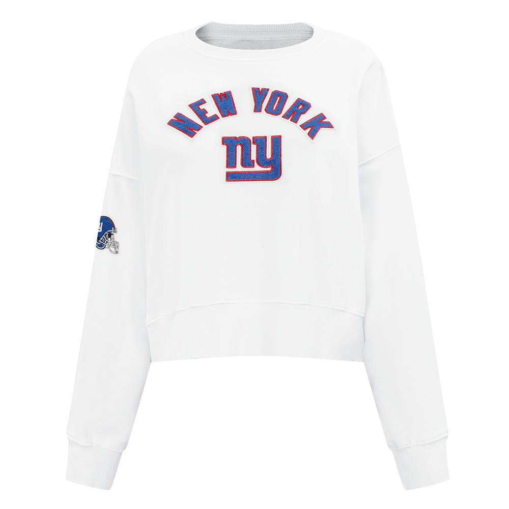 NFL NEW YORK GIANTS CLASSIC WOMEN'S CREWNECK (WHITE)