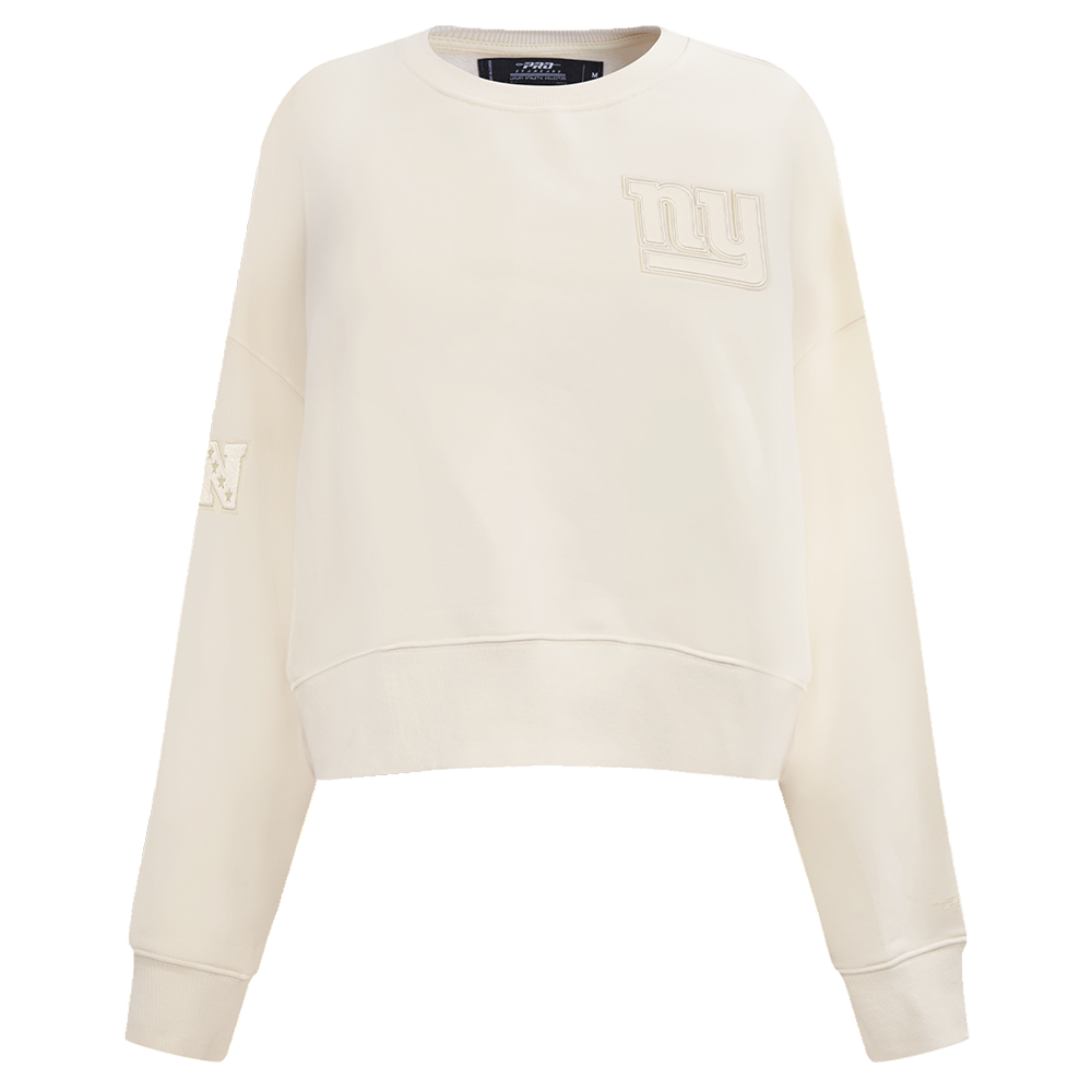 NFL NEW YORK GIANTS NEUTRAL CHANDAIL À COL ROND POUR FEMME (COQUILLE D'ŒUF)