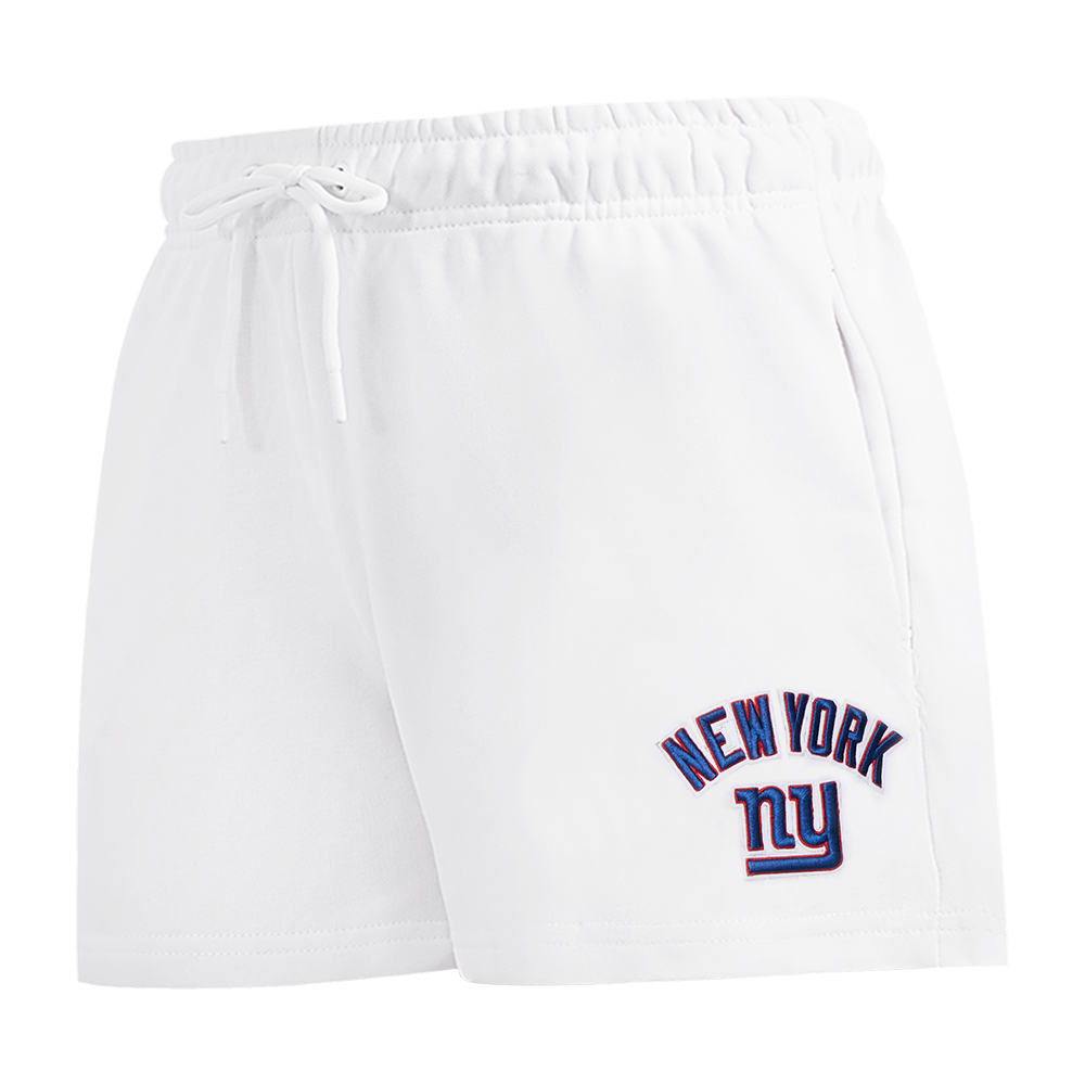NFL NEW YORK GIANTS CLASSIC WOMEN'S FLEECE SHORT (WHITE)