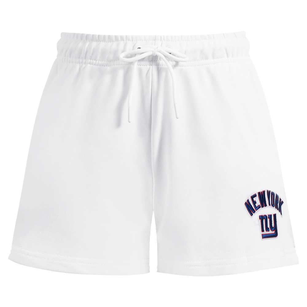 NFL NEW YORK GIANTS CLASSIC WOMEN'S FLEECE SHORT (WHITE)