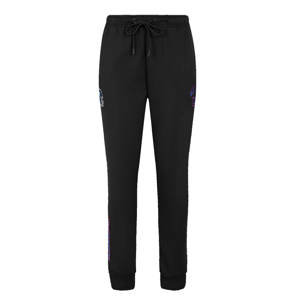 NFL NEW YORK GIANTS HIGH RISE WOMEN'S FLEECE SWEATPANT (BLACK)