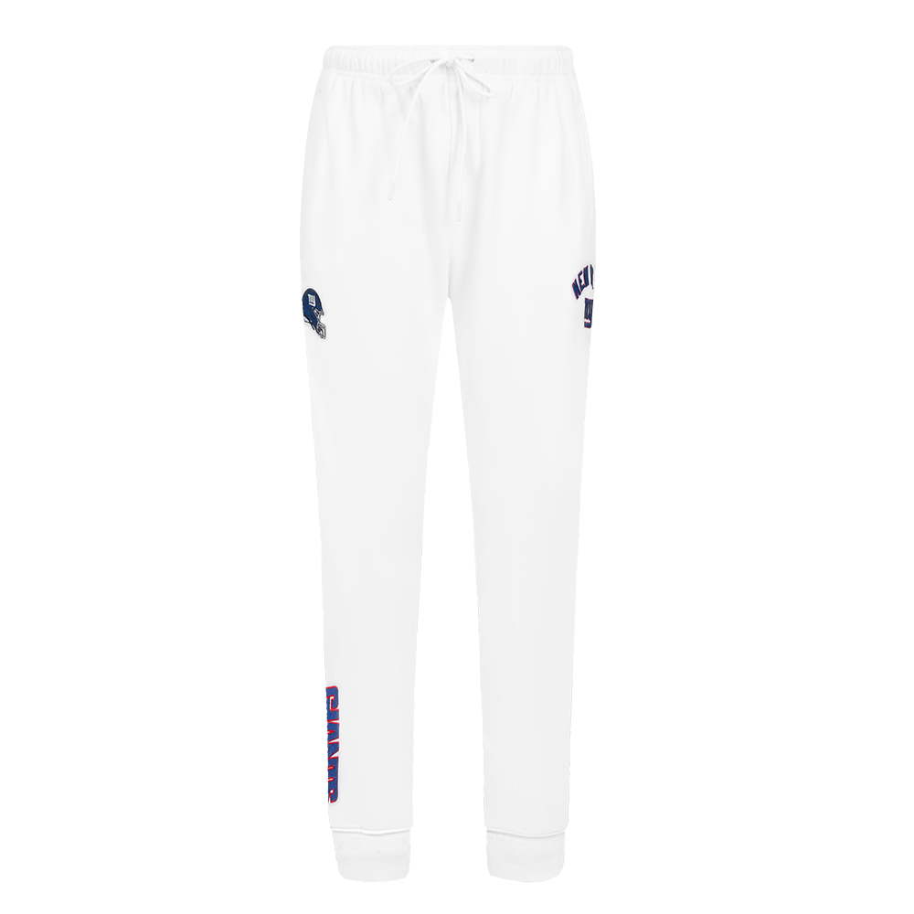 NFL NEW YORK GIANTS PANTALON OUATÉ EN MOLLETON À TAILLE HAUTE POUR FEMME (BLANC)
