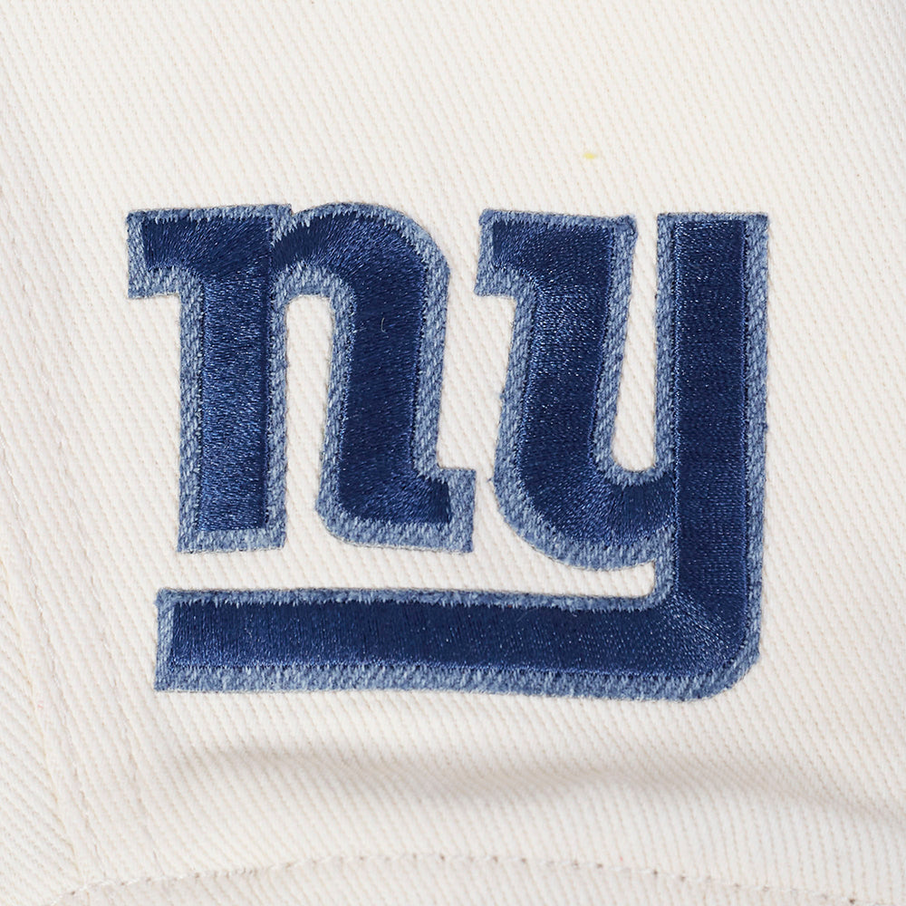 NFL NEW YORK GIANTS VARSITY BLUES BLOUSON COLLÉGIAL EN DENIM POUR FEMME (DENIM/LIN)