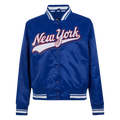 NFL NEW YORK GIANTS SCRIPT TAIL BLOUSON EN SATIN POUR FEMME (BLEU DODGER)