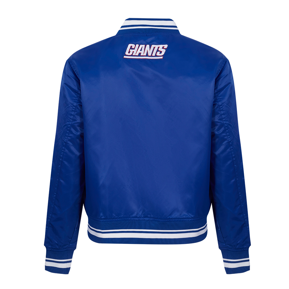 NFL NEW YORK GIANTS SCRIPT TAIL BLOUSON EN SATIN POUR FEMME (BLEU DODGER)