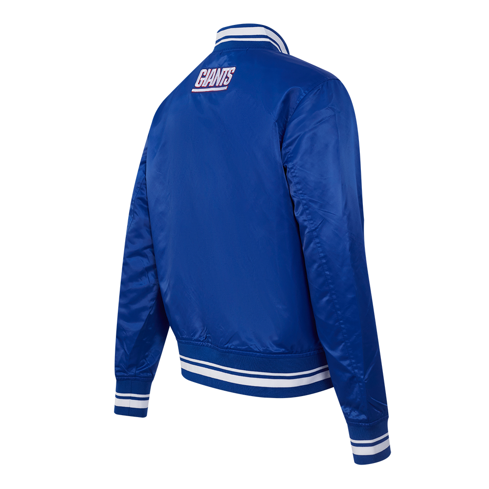 NFL NEW YORK GIANTS SCRIPT TAIL BLOUSON EN SATIN POUR FEMME (BLEU DODGER)