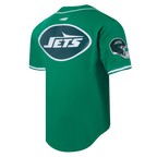 NFL NEW YORK JETS SCRIPT TAIL CHEMISE BOUTONNÉE EN FILET POUR HOMME (VERT KELLY)