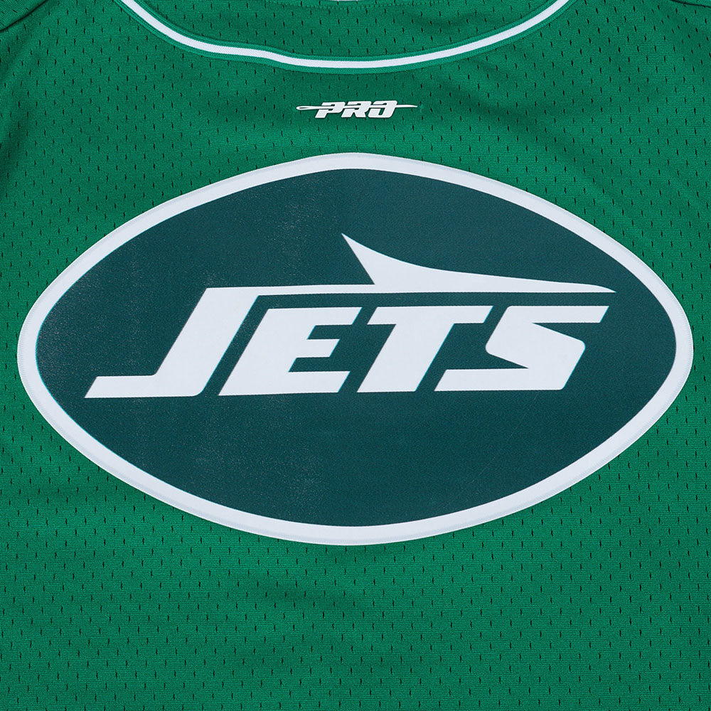NFL NEW YORK JETS SCRIPT TAIL CHEMISE BOUTONNÉE EN FILET POUR HOMME (VERT KELLY)