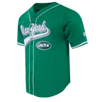 NFL NEW YORK JETS SCRIPT TAIL CHEMISE BOUTONNÉE EN FILET POUR HOMME (VERT KELLY)