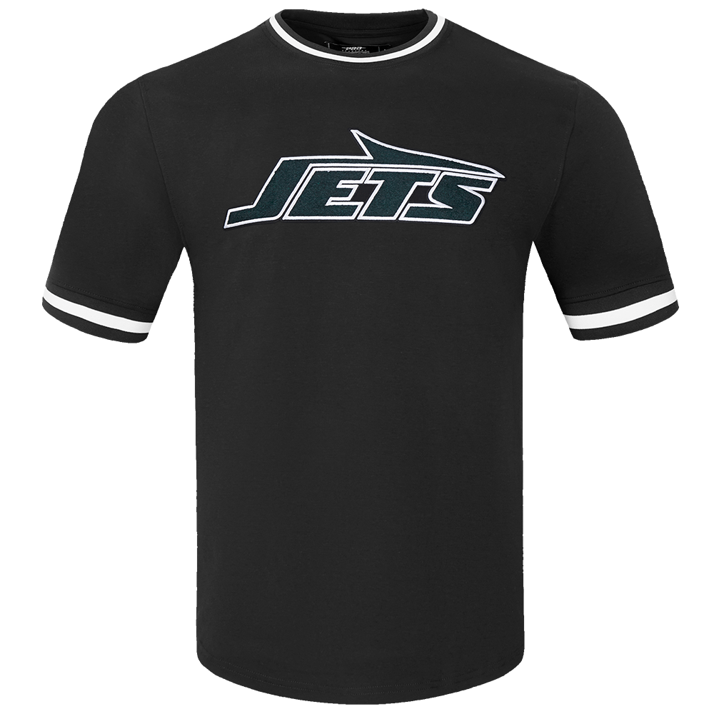 NFL NEW YORK JETS CLASSIC CHENILLE MEN'S TEE (BLACK)