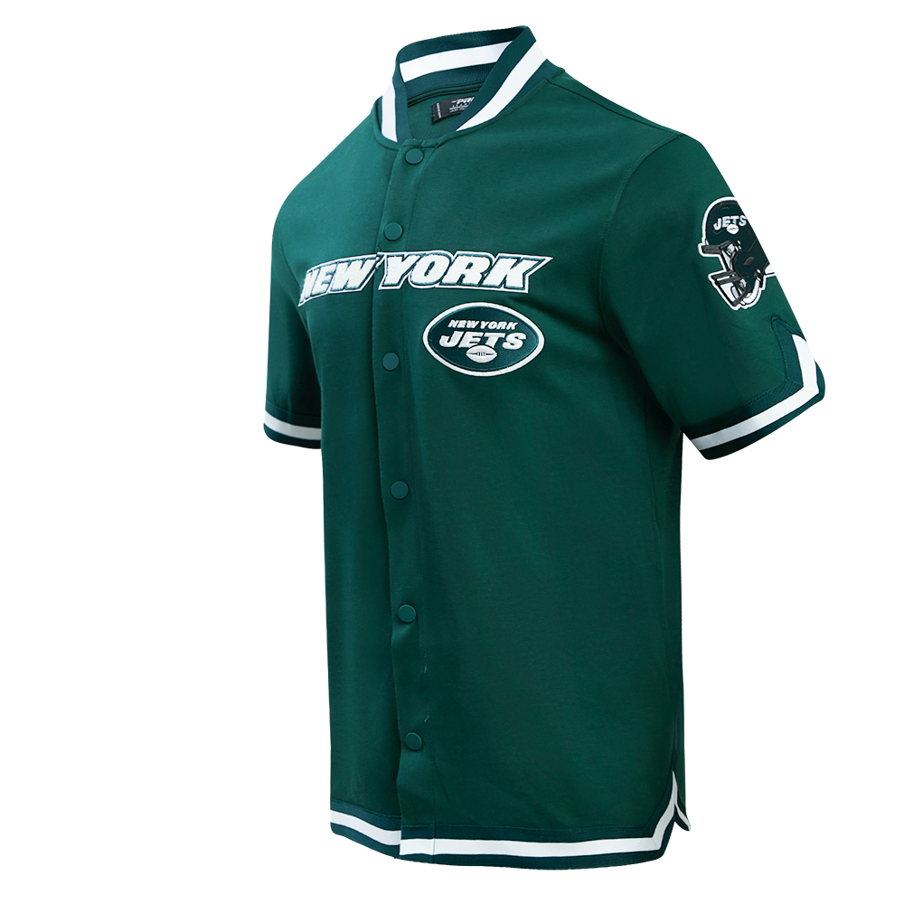 NFL NEW YORK JETS CLASSIC MEN'S WARM UP JACKET (FOREST GREEN)