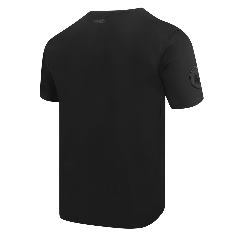 NFL NEW YORK JETS TRIPLE BLACK T-SHIRT EN JERSEY SIMPLE POUR HOMME (NOIR)