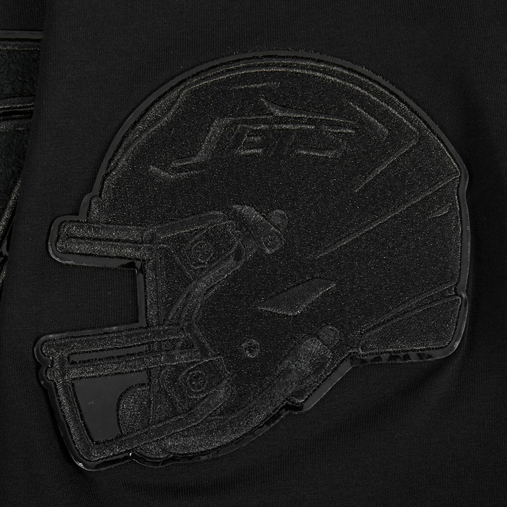 NFL NEW YORK JETS TRIPLE BLACK T-SHIRT EN JERSEY SIMPLE POUR HOMME (NOIR)